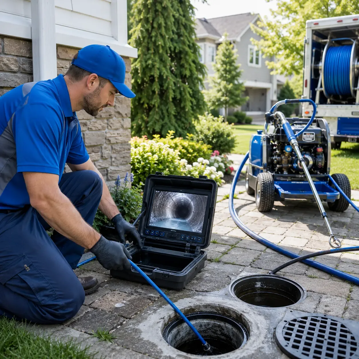 Outdoor drain cleaning professionals serving Lansing, WV